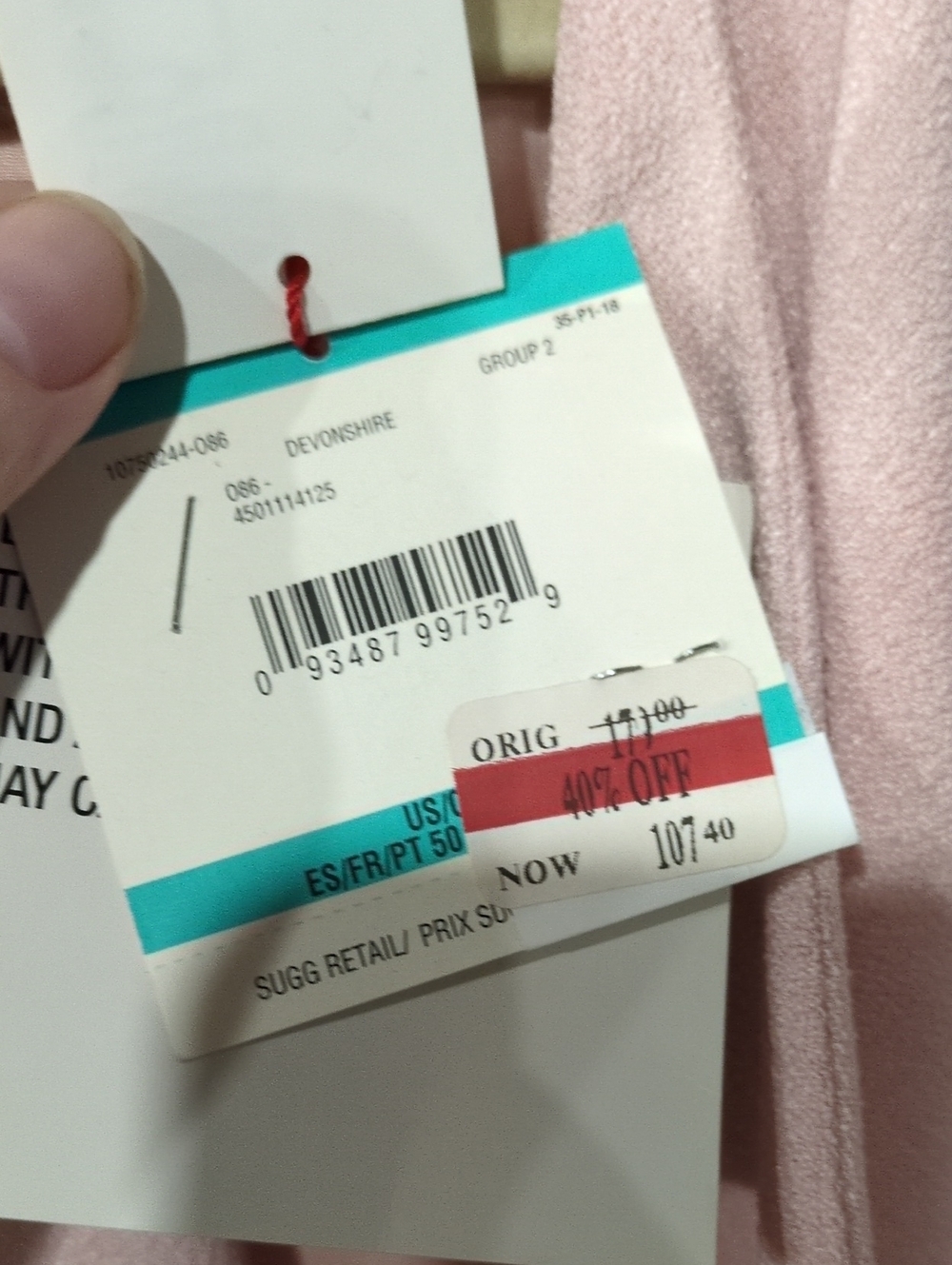Light Pink Women's Draped Open Front Coat - Picture 3 of 5